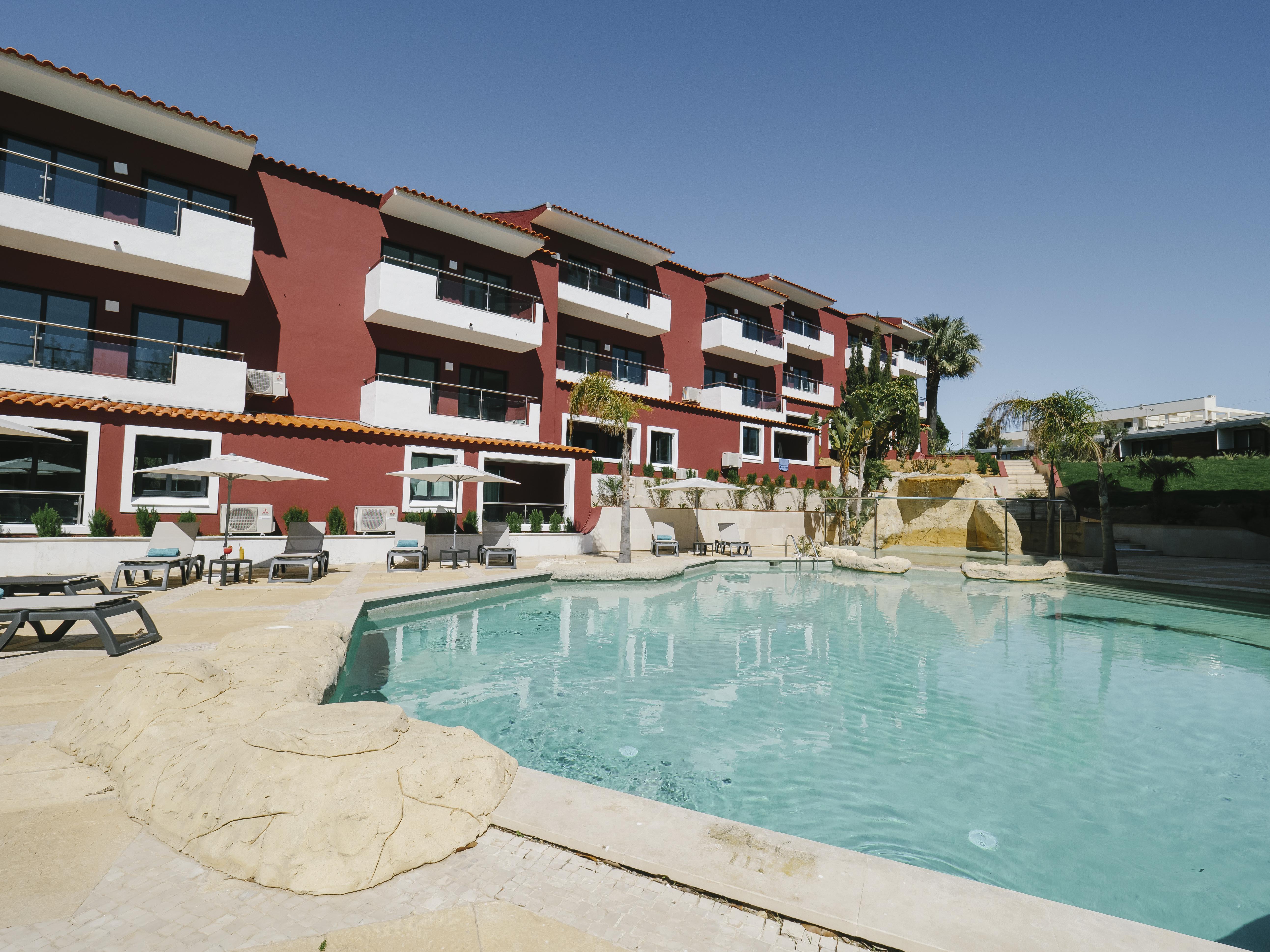 Topazio Vibe Beach Hotel & Apartments - Adults Friendly Albufeira Exteriér fotografie